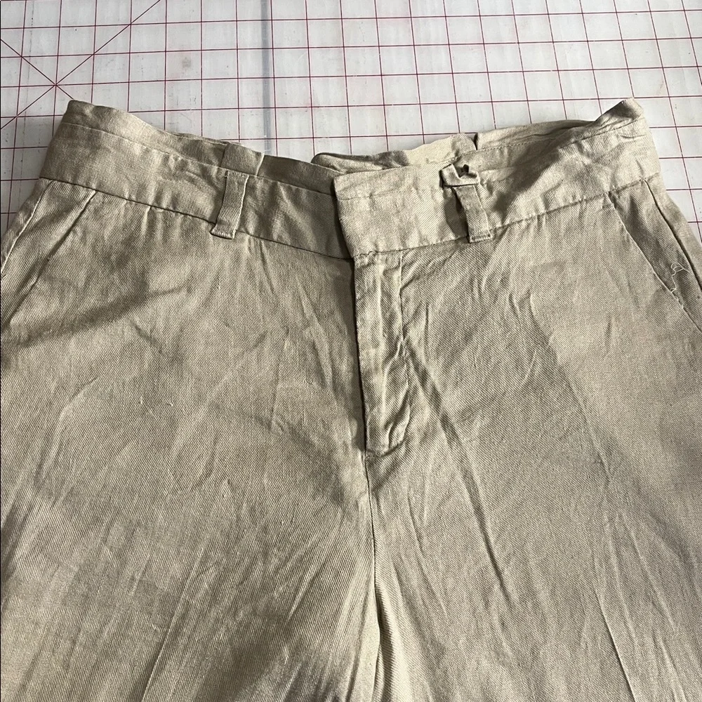 Banana Republic linen blend wide leg crops - Picture 2 of 4